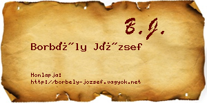 Borbély József névjegykártya